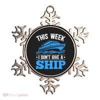 Cruise Vacation This Week I Don't Give A Ship Cruise Couples Funny Gift Ornament thumb 0
