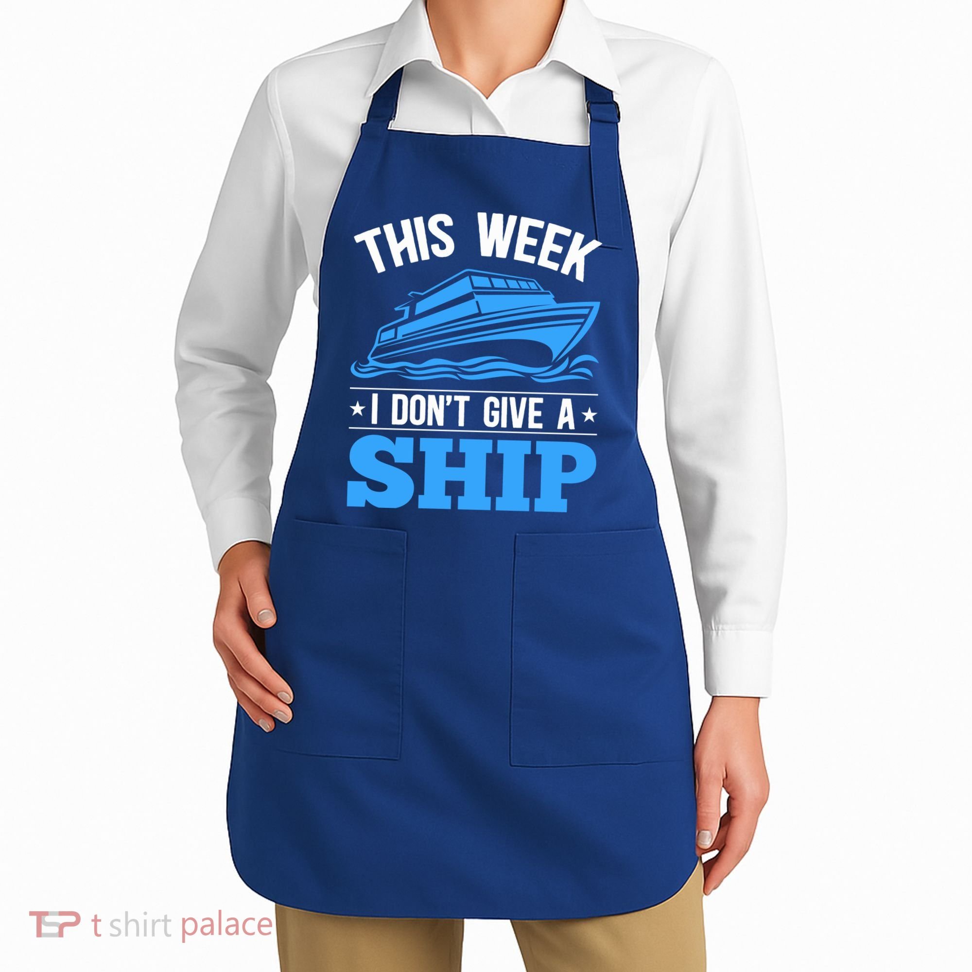 Cruise Vacation This Week I Don't Give A Ship Cruise Couples Funny Gift Apron