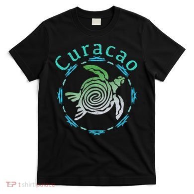 Curacao Vintage Tribal Turtle Gift T-Shirt