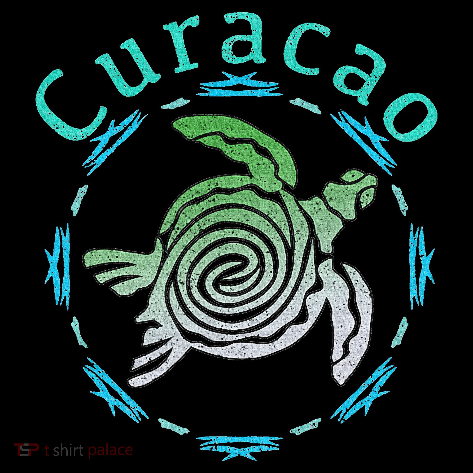 Curacao Vintage Tribal Turtle Gift T-Shirt