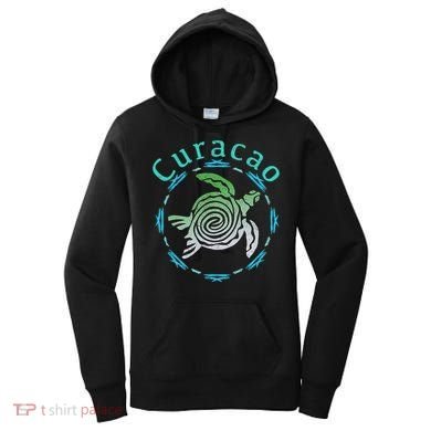Curacao Vintage Tribal Turtle Gift Women's Hoodie