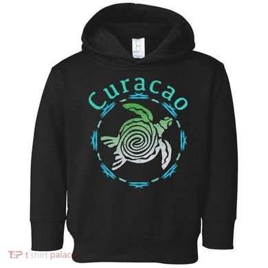 Curacao Vintage Tribal Turtle Gift Toddler Hoodie