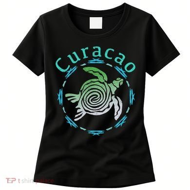 Curacao Vintage Tribal Turtle Gift Women's T-Shirt