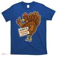 Cool Vegan Town Turkey Thanksgiving Holiday Food Veggie Love Gift T-Shirt thumb 0