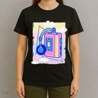 Cassette Vaporwave Tape Retro Vintage 70's 80's 90's Music T-Shirt thumb 4