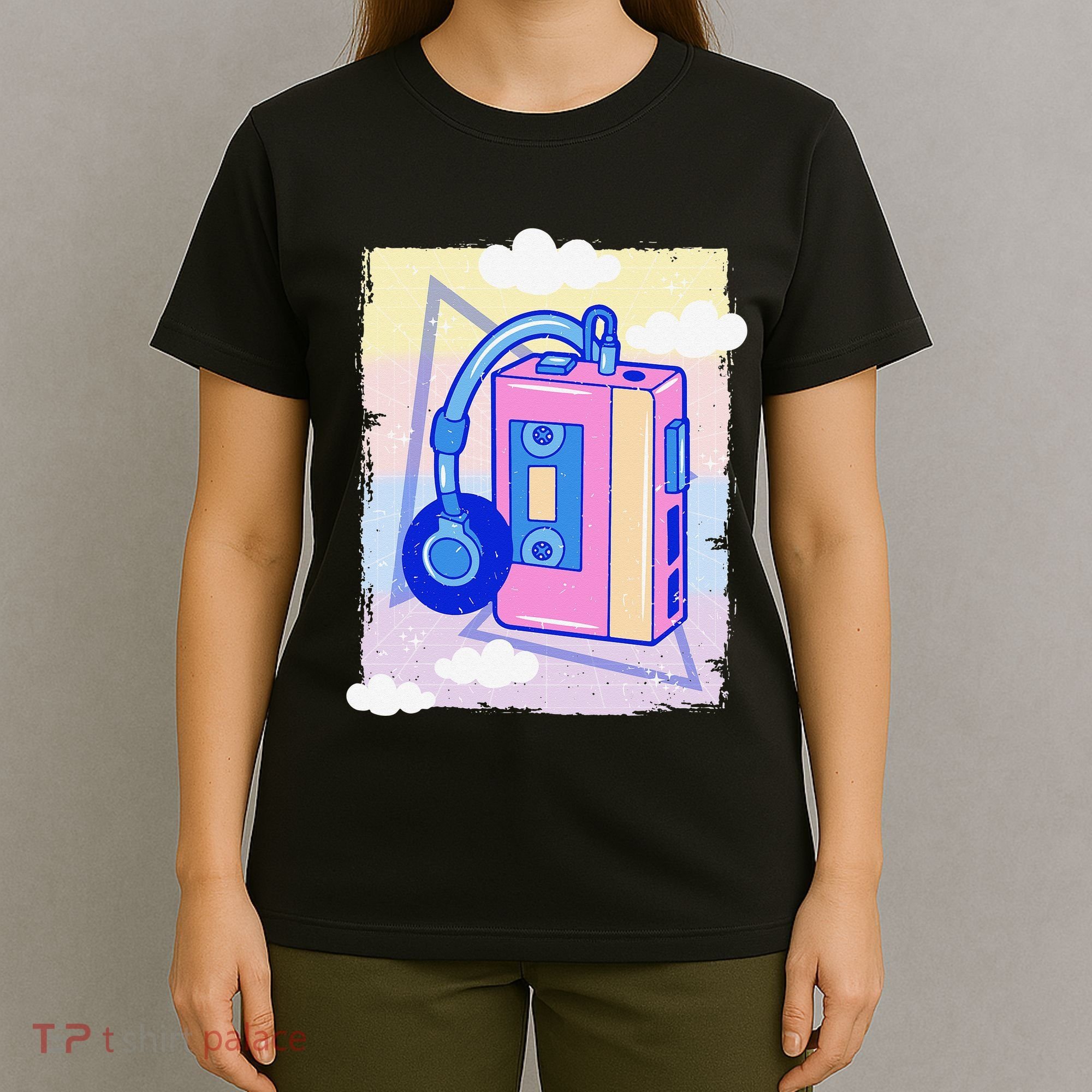 Cassette Vaporwave Tape Retro Vintage 70's 80's 90's Music T-Shirt