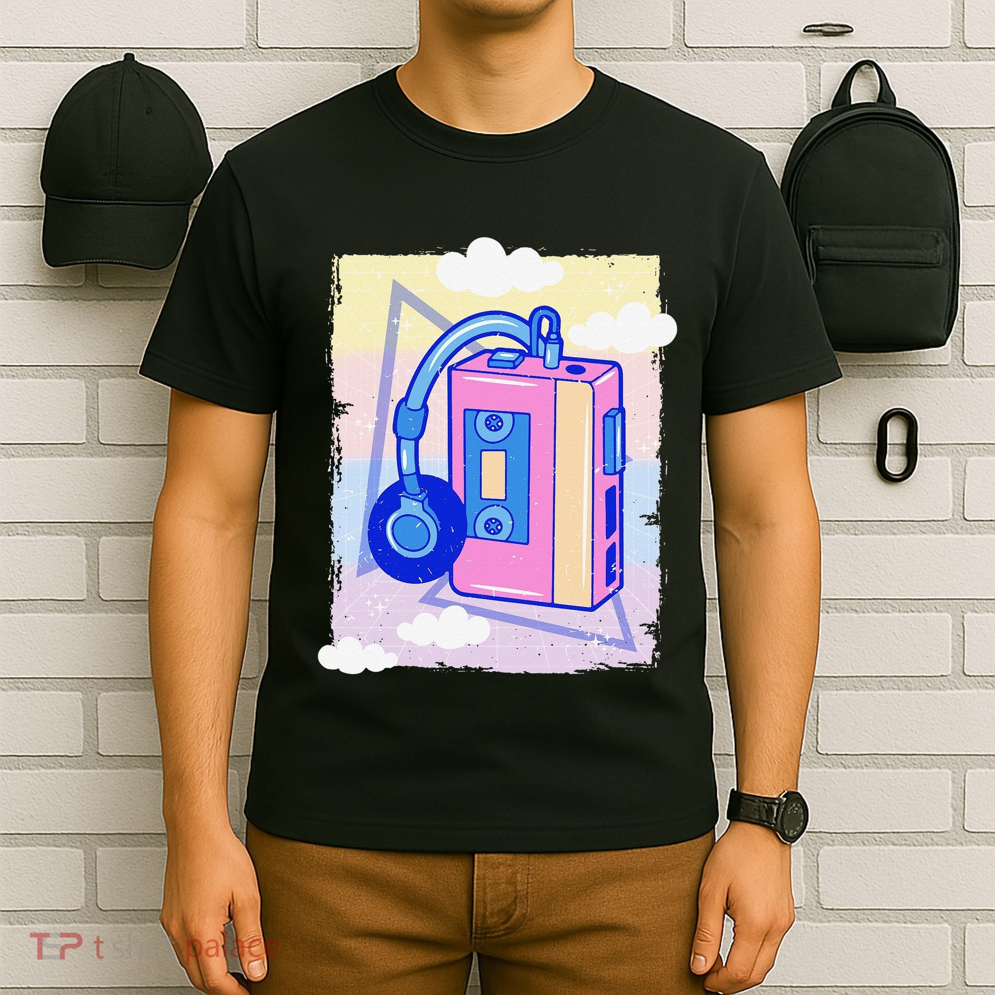 Cassette Vaporwave Tape Retro Vintage 70's 80's 90's Music T-Shirt