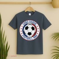 Cabo Verde Team Soccer Vintage Football 1982 T-Shirt thumb 2