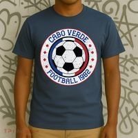 Cabo Verde Team Soccer Vintage Football 1982 T-Shirt thumb 3