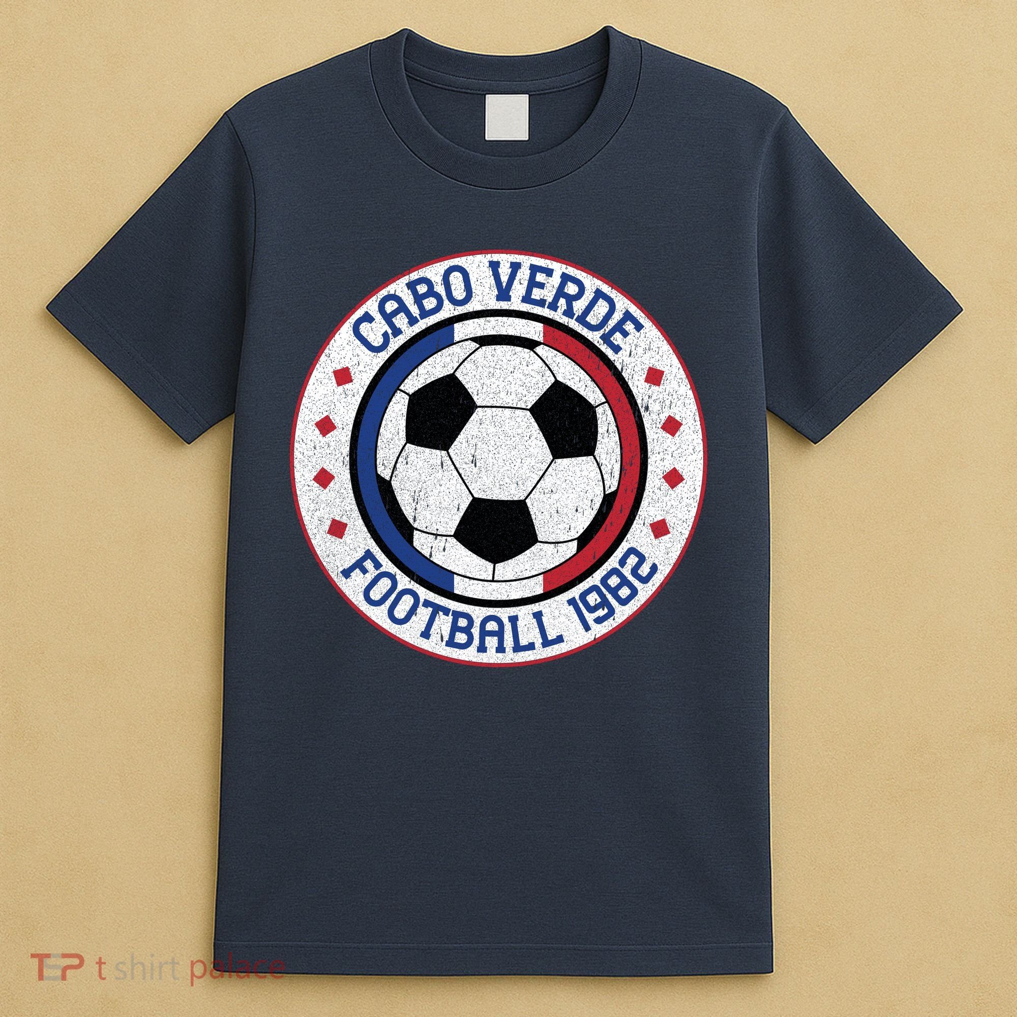 Cabo Verde Team Soccer Vintage Football 1982 T-Shirt