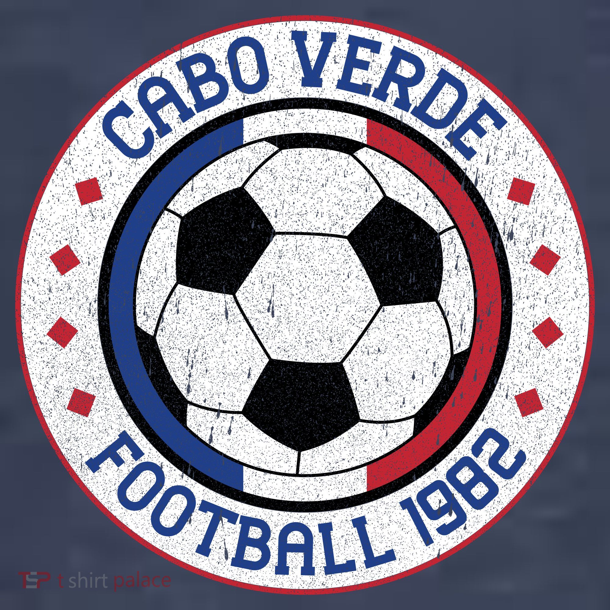 Cabo Verde Team Soccer Vintage Football 1982 T-Shirt
