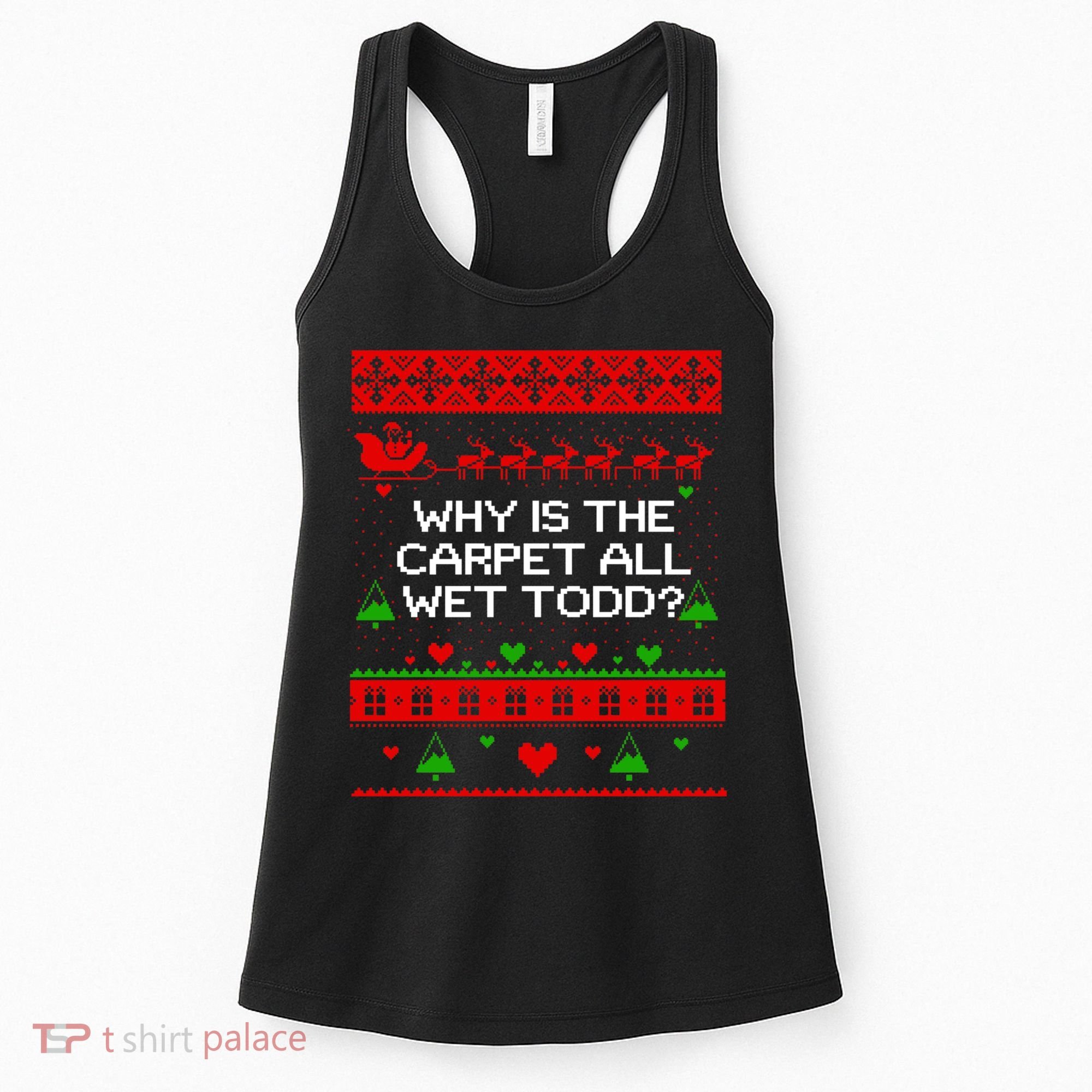 Christmas Vacation Todd & Margo Matching Family Christmas Shirts Women's Tank Top