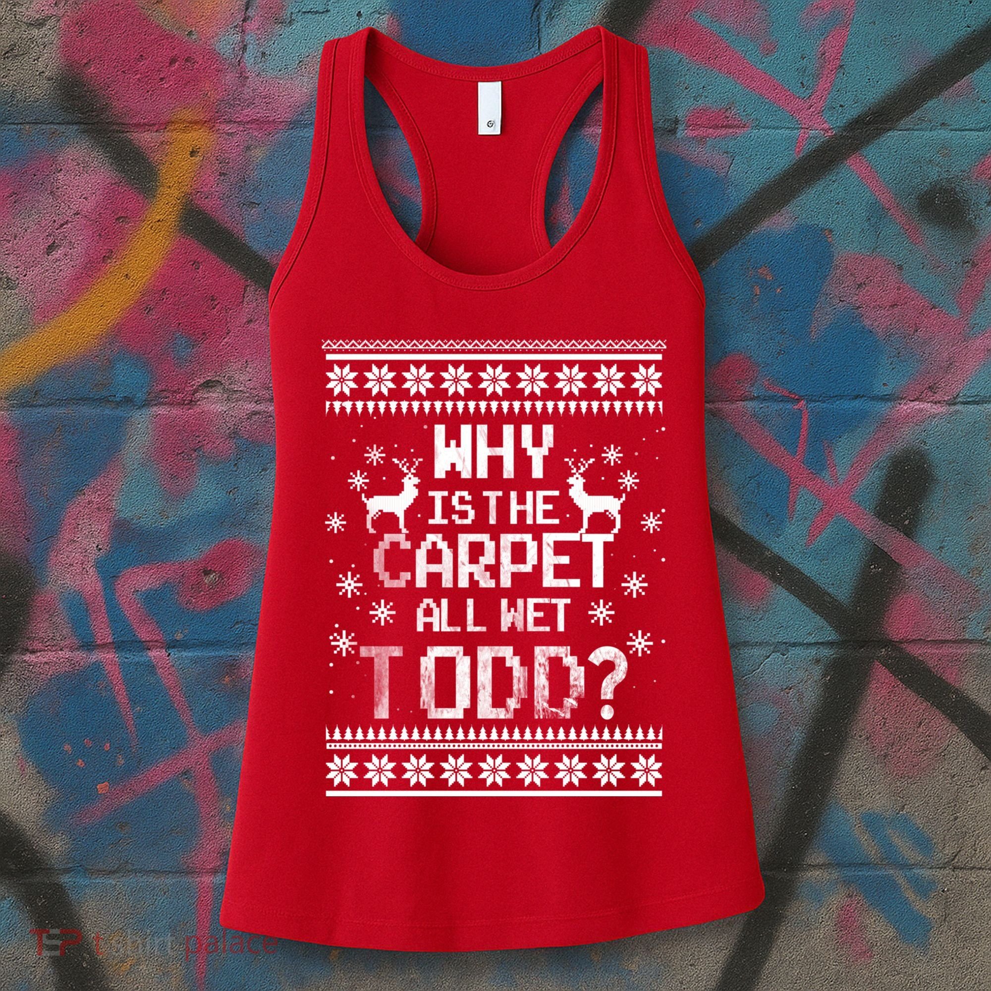 Christmas Vacation Todd & Margo Matching Family Christmas Shirts Women's Tank Top
