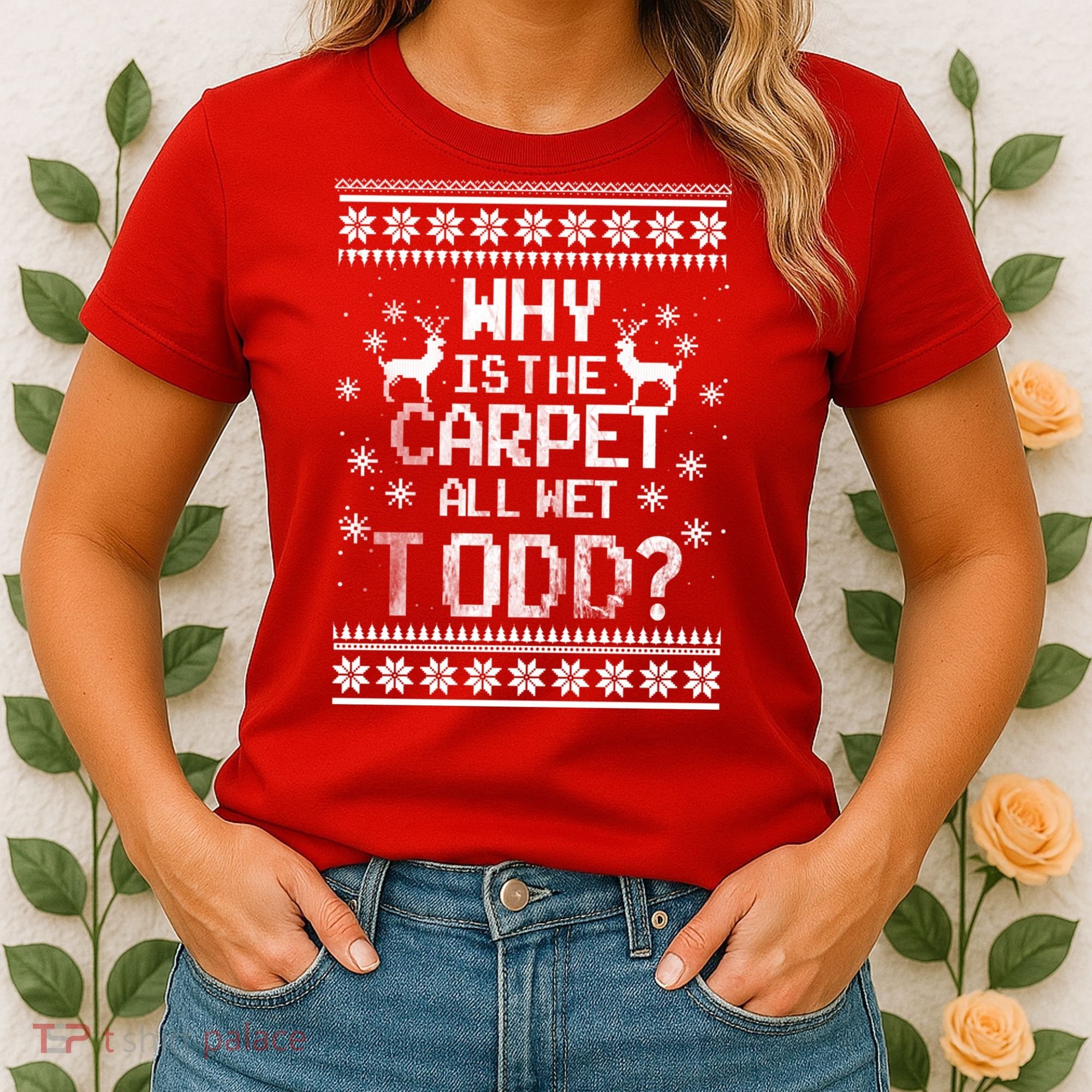 Christmas Vacation Todd & Margo Matching Family Christmas Shirts Women's T-Shirt