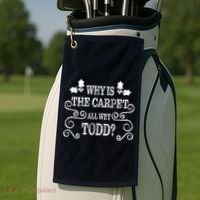 Christmas Vacation Todd & Margo Matching Family Christmas Shirts Golf Towel thumb 2