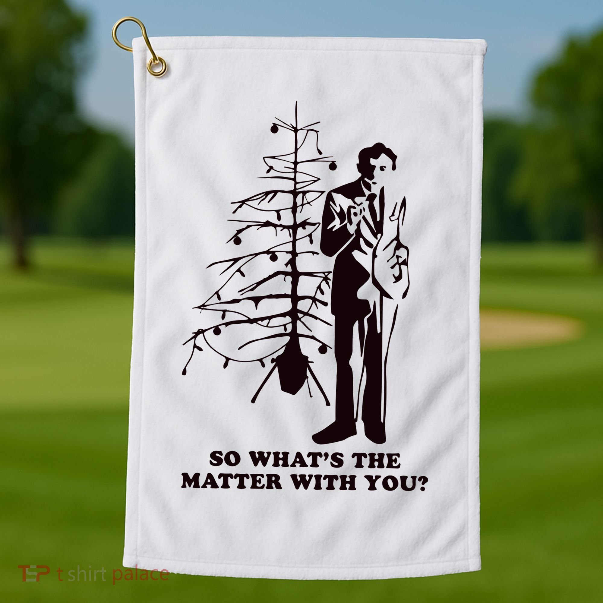 Christmas Vacation Uncle Lewis Christmas Movie Golf Towel