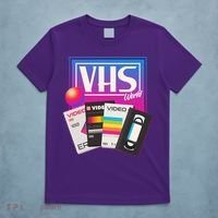 Cool Vintage VHS World Movie Tapes T-Shirt thumb 5
