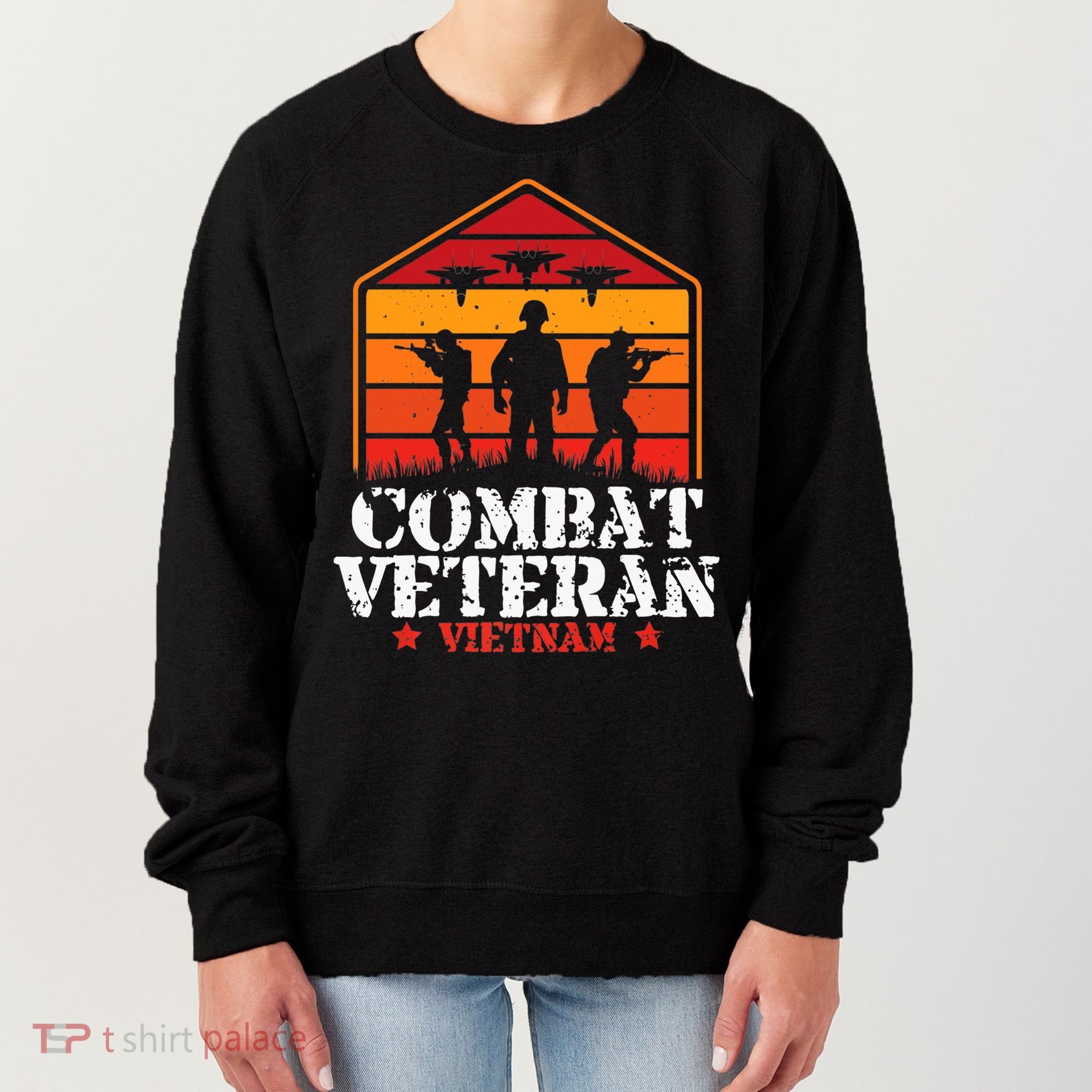 Combat Veteran Vietnam Veterans Day Premium Women's Sweatshirt