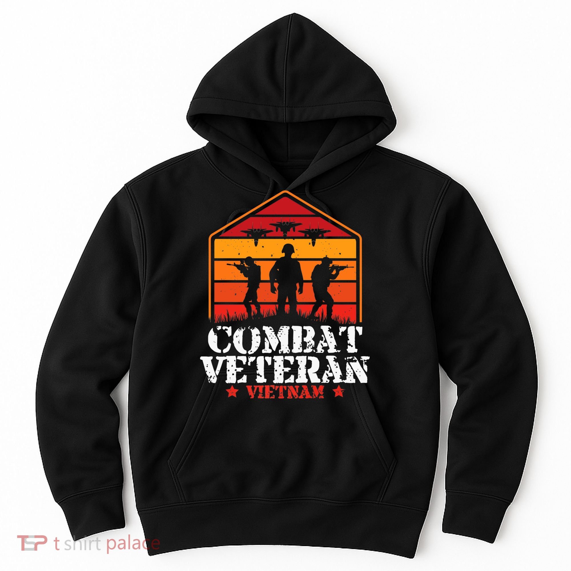 Combat Veteran Vietnam Veterans Day Premium Hoodie