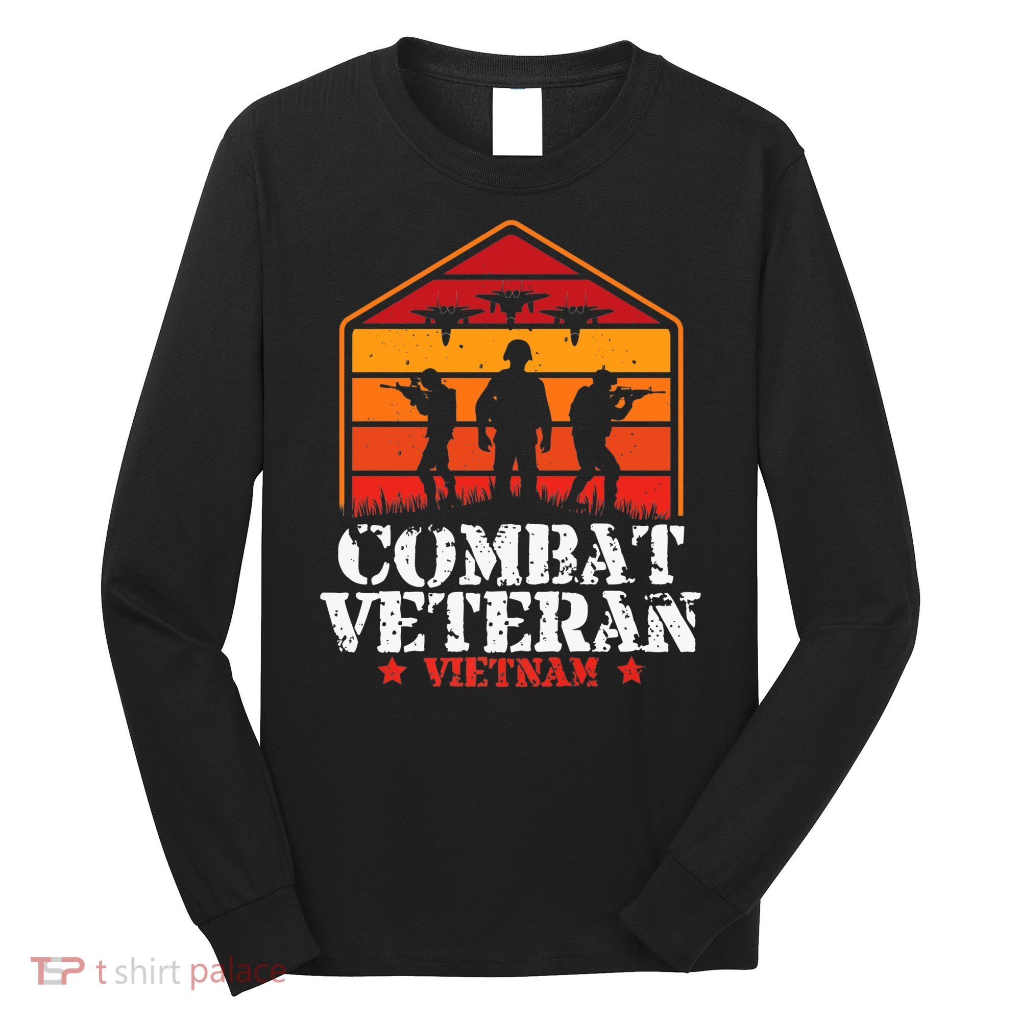 Combat Veteran Vietnam Veterans Day Premium Long Sleeve Shirt