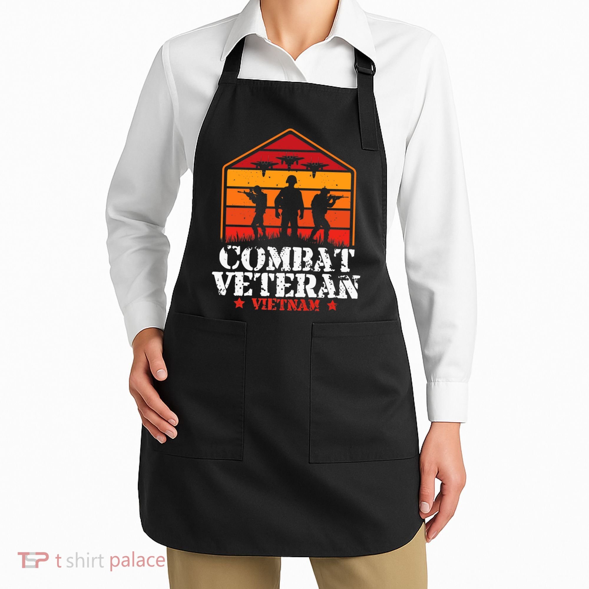 Combat Veteran Vietnam Veterans Day Premium Apron