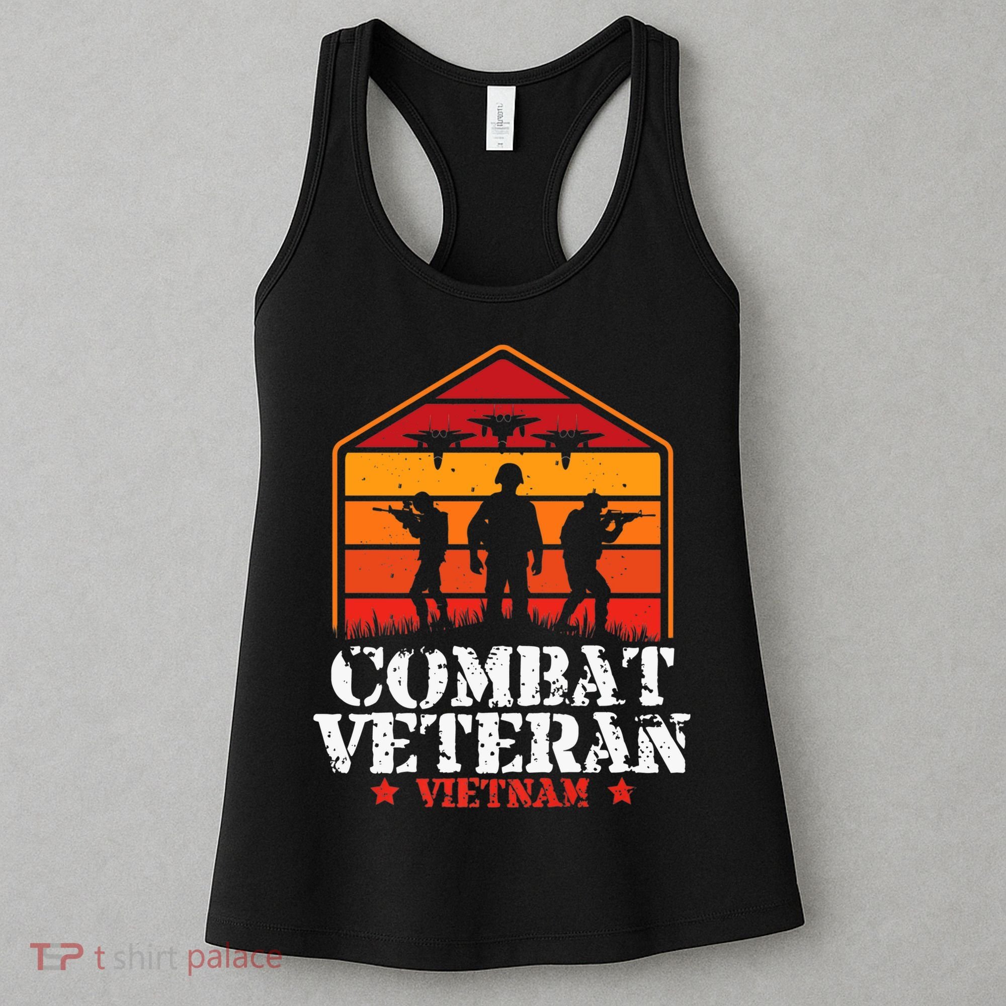 Combat Veteran Vietnam Veterans Day Premium Women's Tank Top