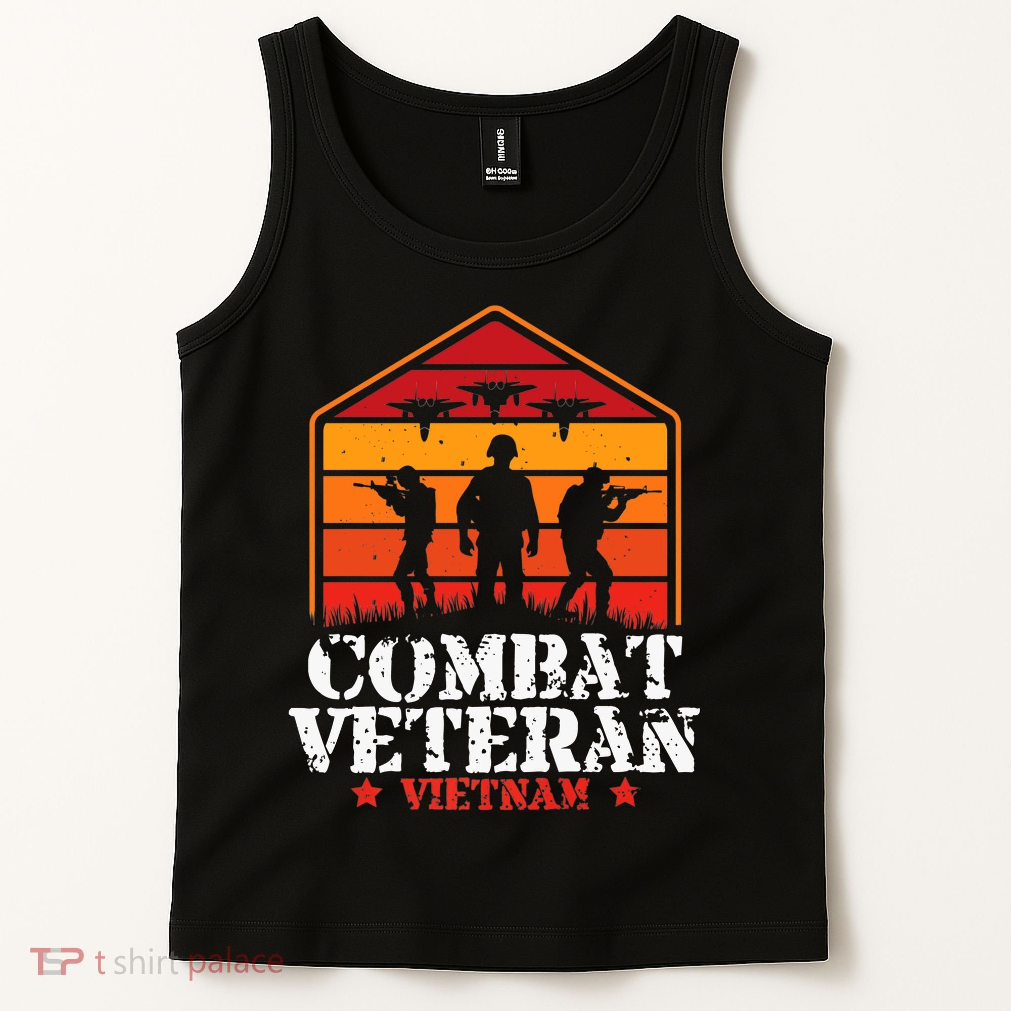 Combat Veteran Vietnam Veterans Day Premium Tank Top