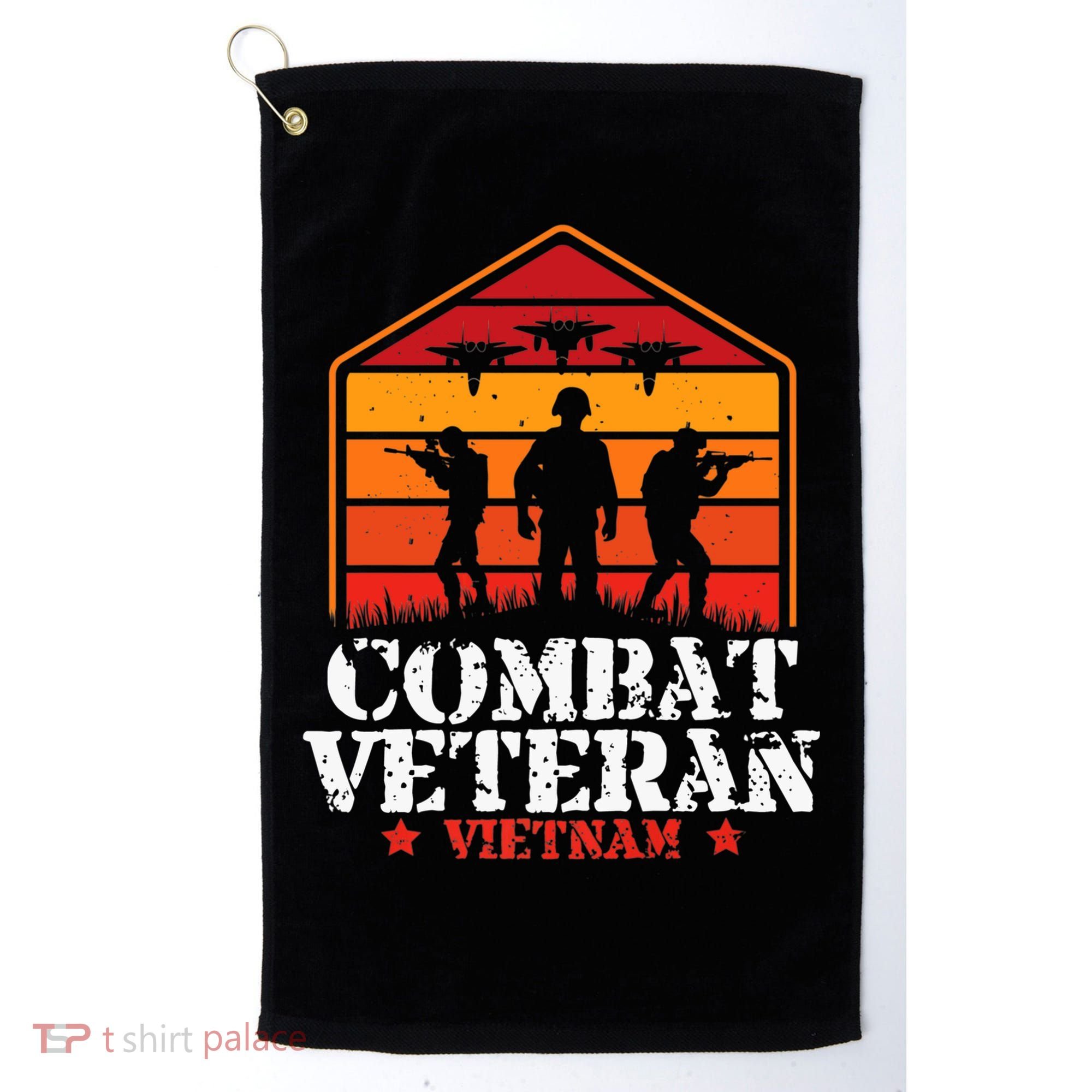 Combat Veteran Vietnam Veterans Day Premium Golf Towel