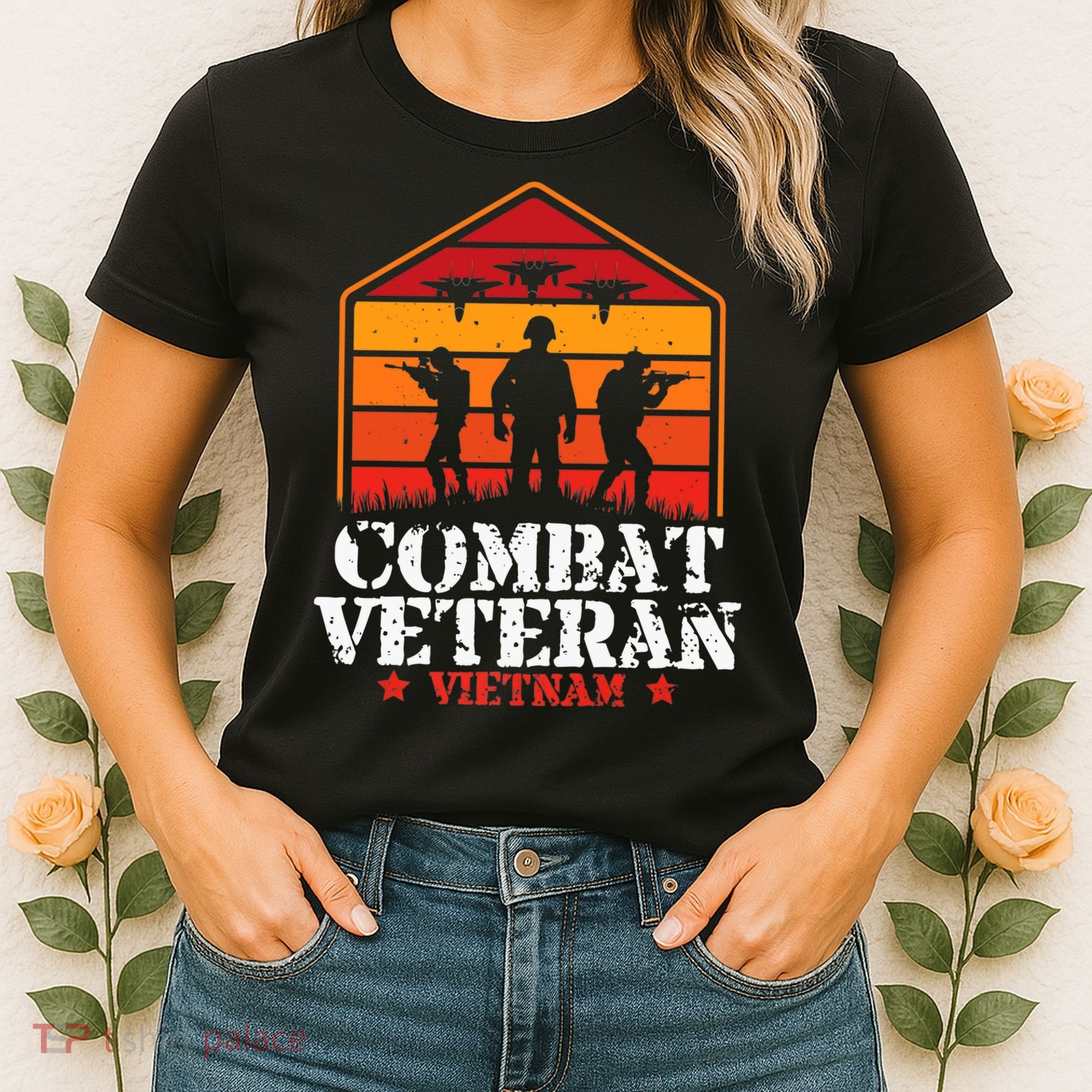 Combat Veteran Vietnam Veterans Day Premium Women's T-Shirt
