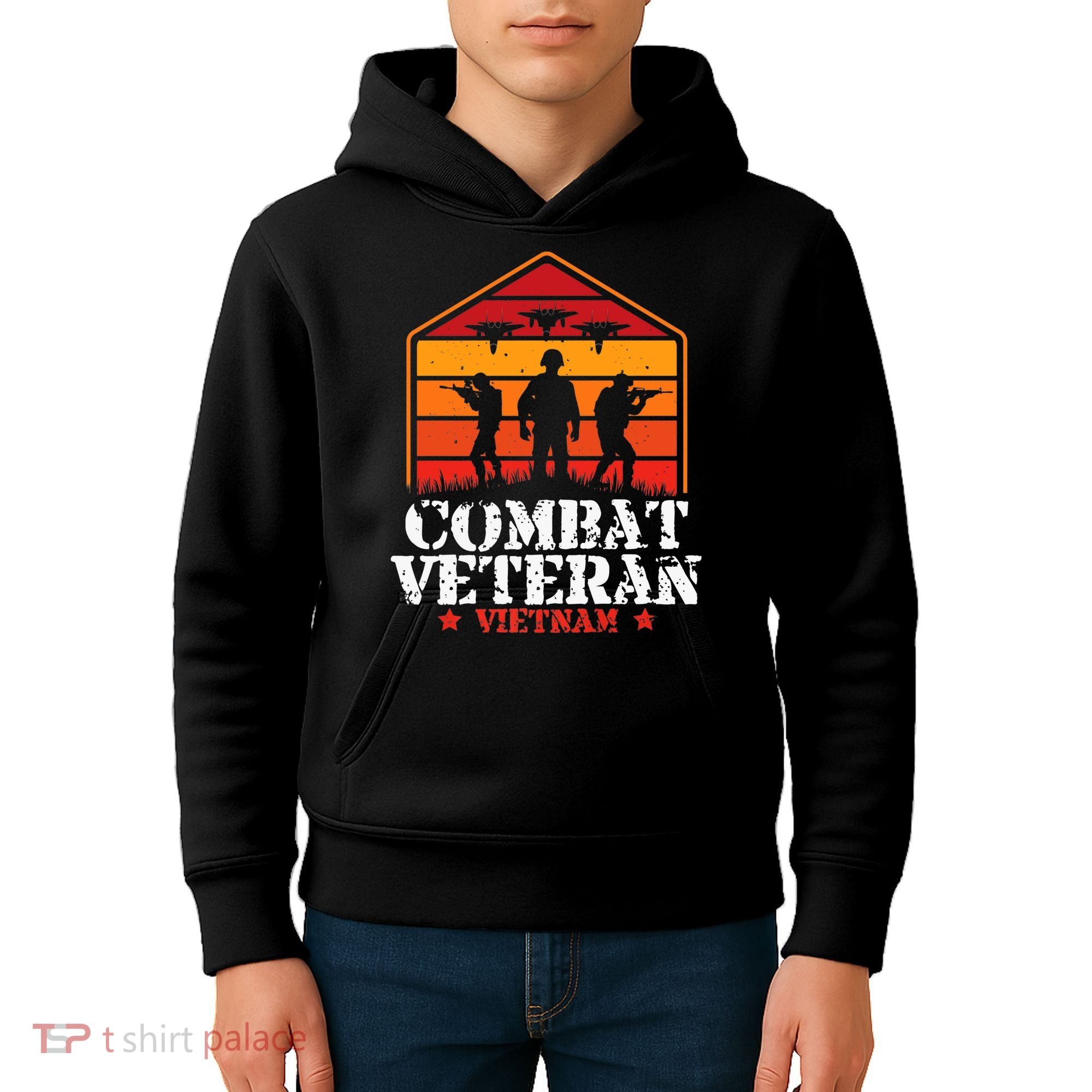 Combat Veteran Vietnam Veterans Day Premium Kids Hoodie