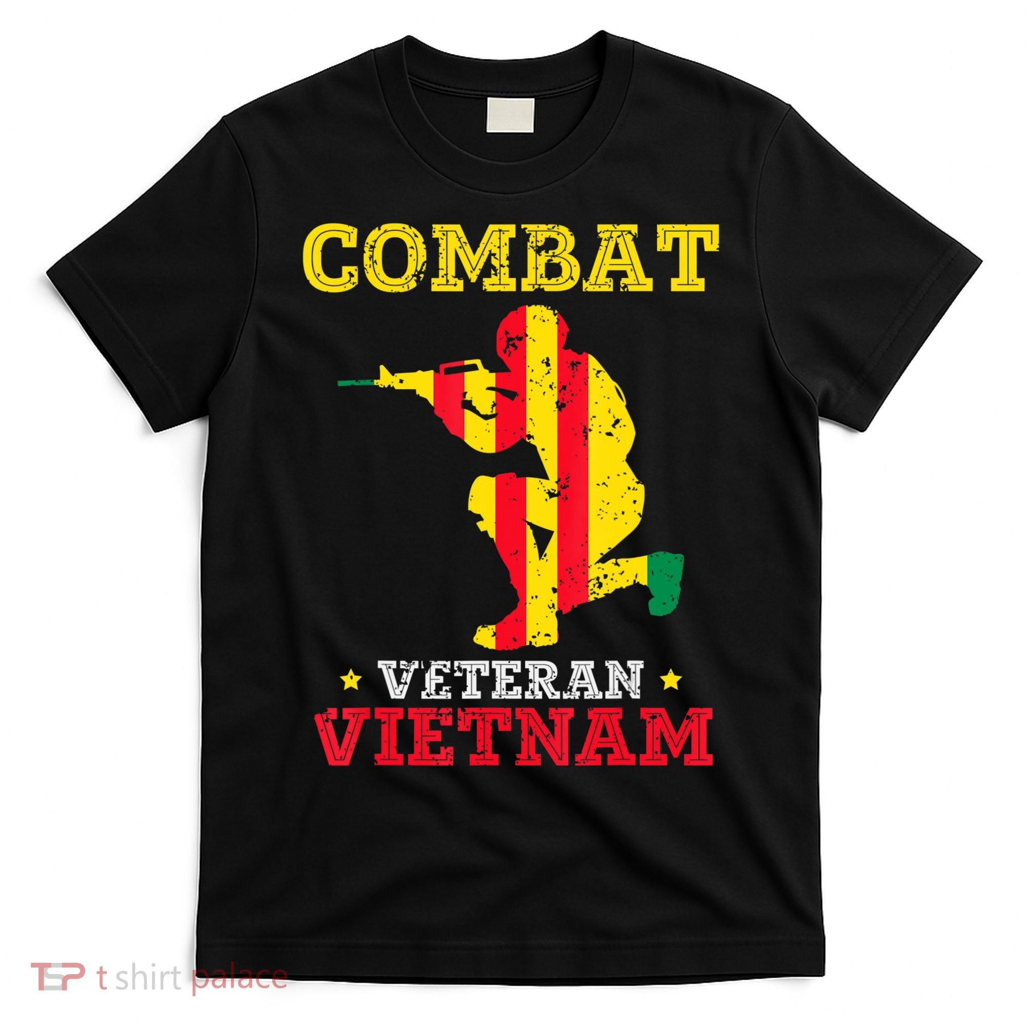 Combat Veteran Vietnam Retired Patriotic T-Shirt