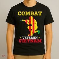 Combat Veteran Vietnam Retired Patriotic T-Shirt thumb 3
