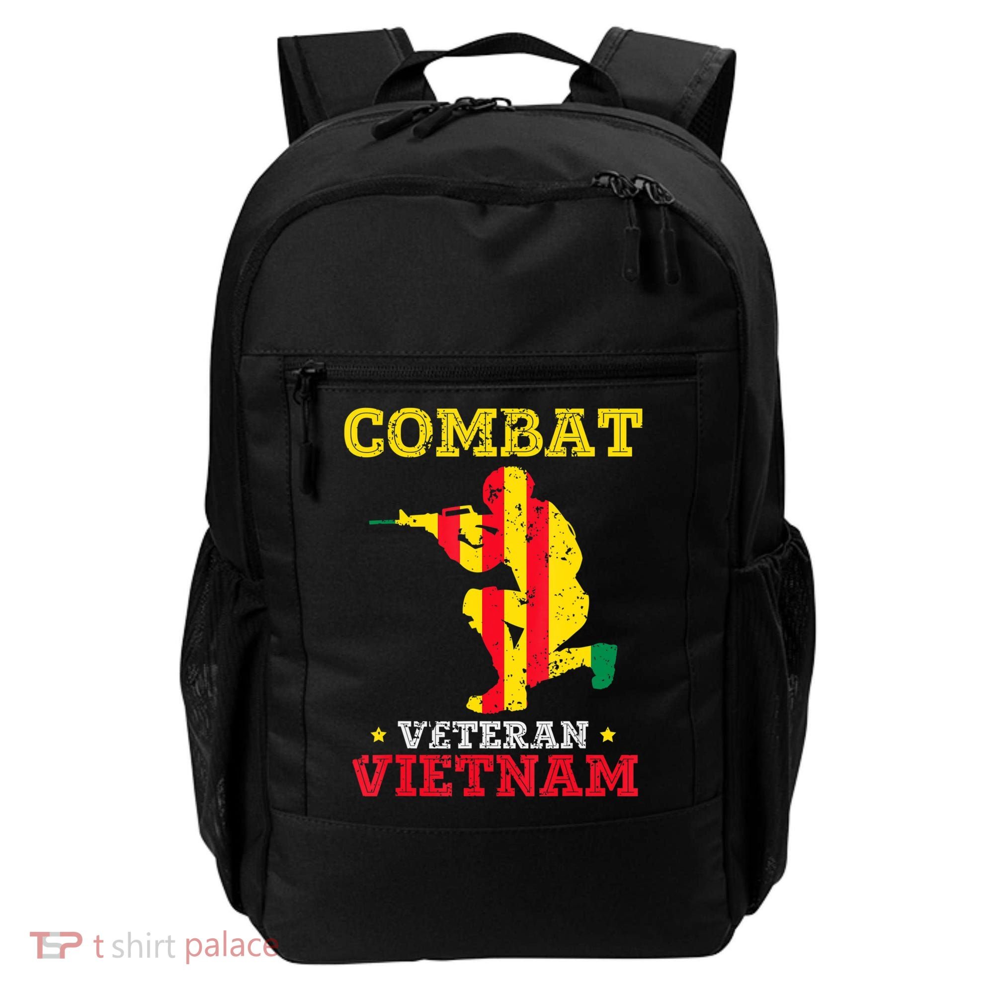 Combat Veteran Vietnam Retired Patriotic Backpack