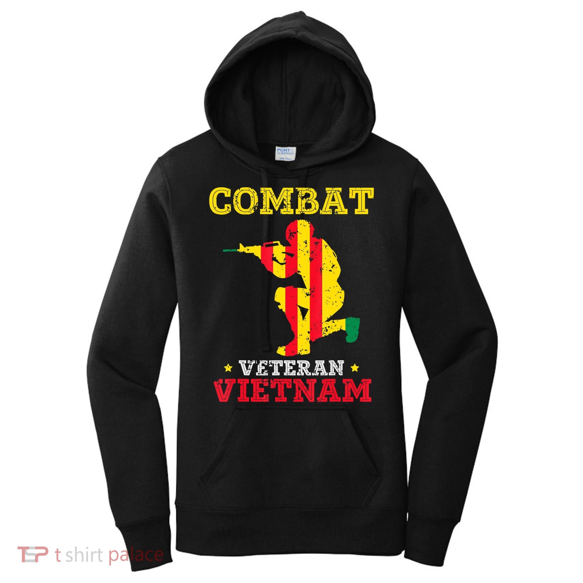 Combat Veteran Vietnam Retired Patriotic Women's Hoodie
