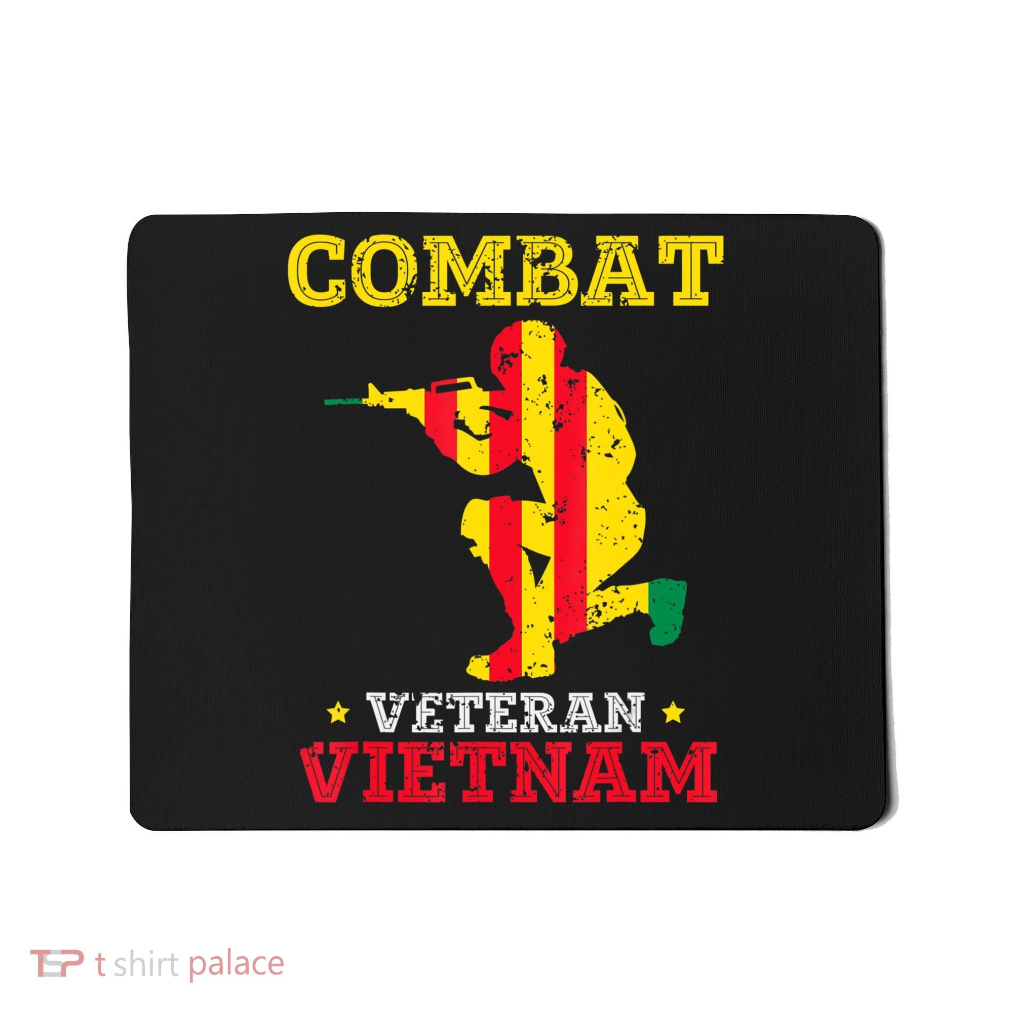 Combat Veteran Vietnam Retired Patriotic Mousepad