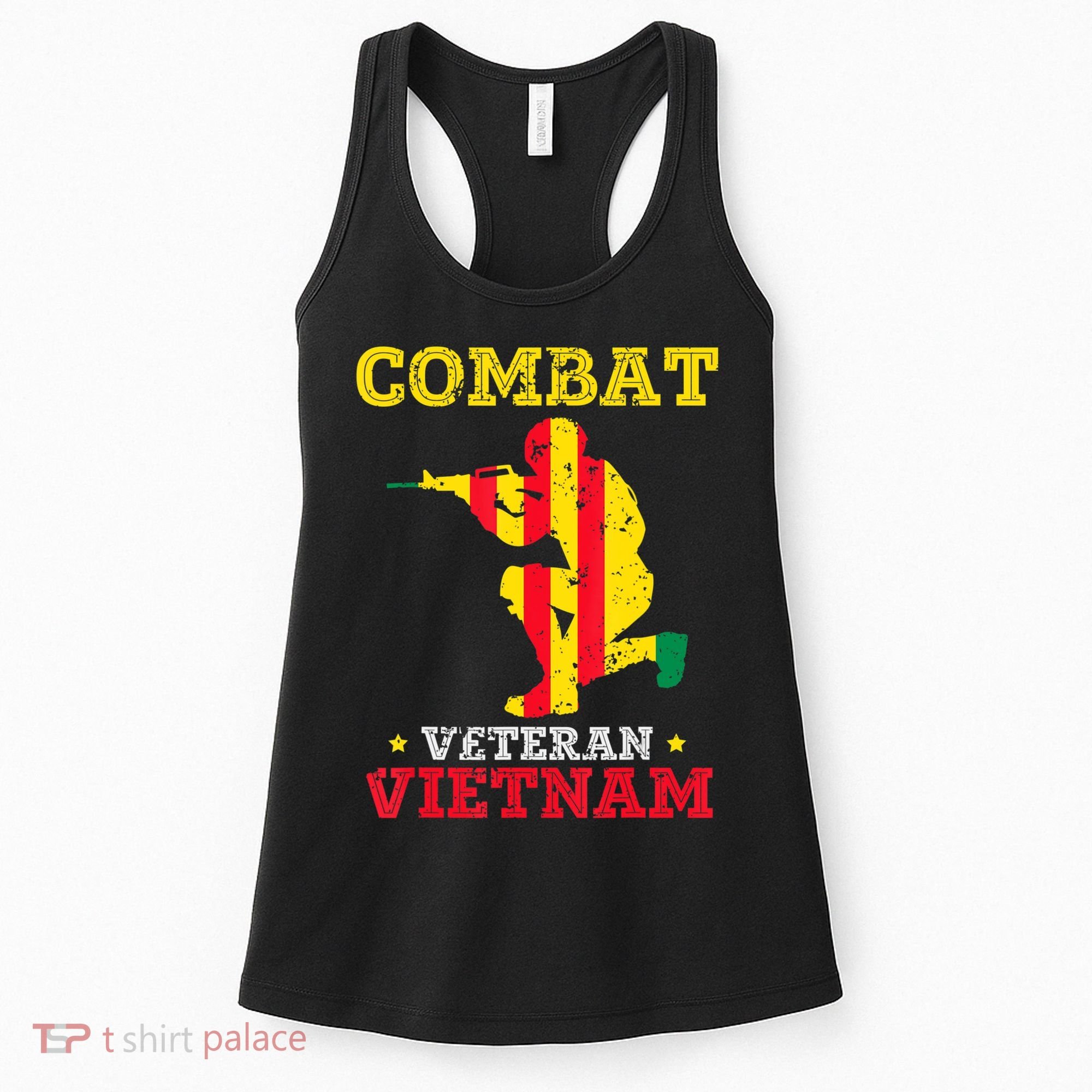 Combat Veteran Vietnam Retired Patriotic Women's Tank Top