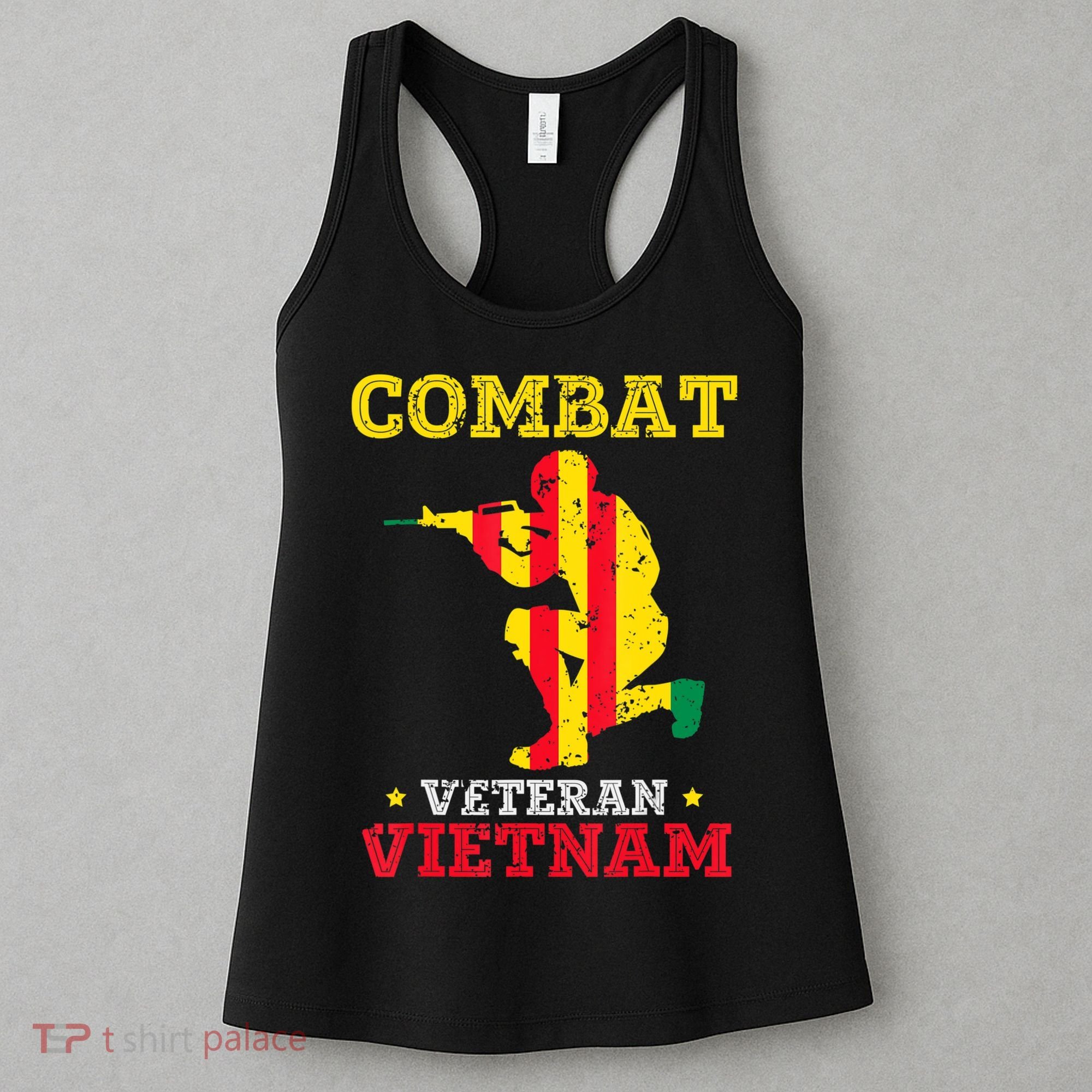 Combat Veteran Vietnam Retired Patriotic Women's Tank Top