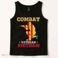 Combat Veteran Vietnam Retired Patriotic Tank Top thumb 2