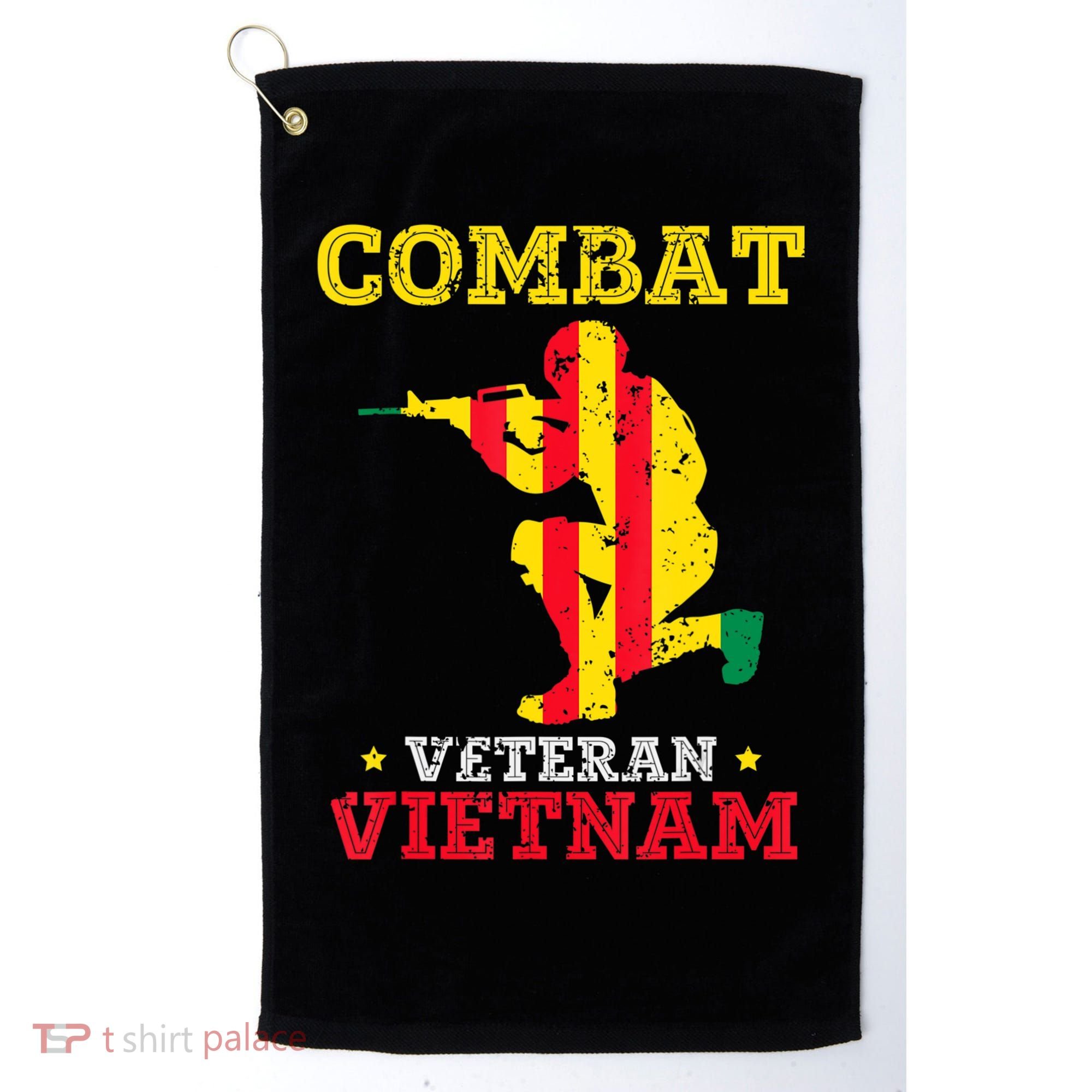 Combat Veteran Vietnam Retired Patriotic Golf Towel