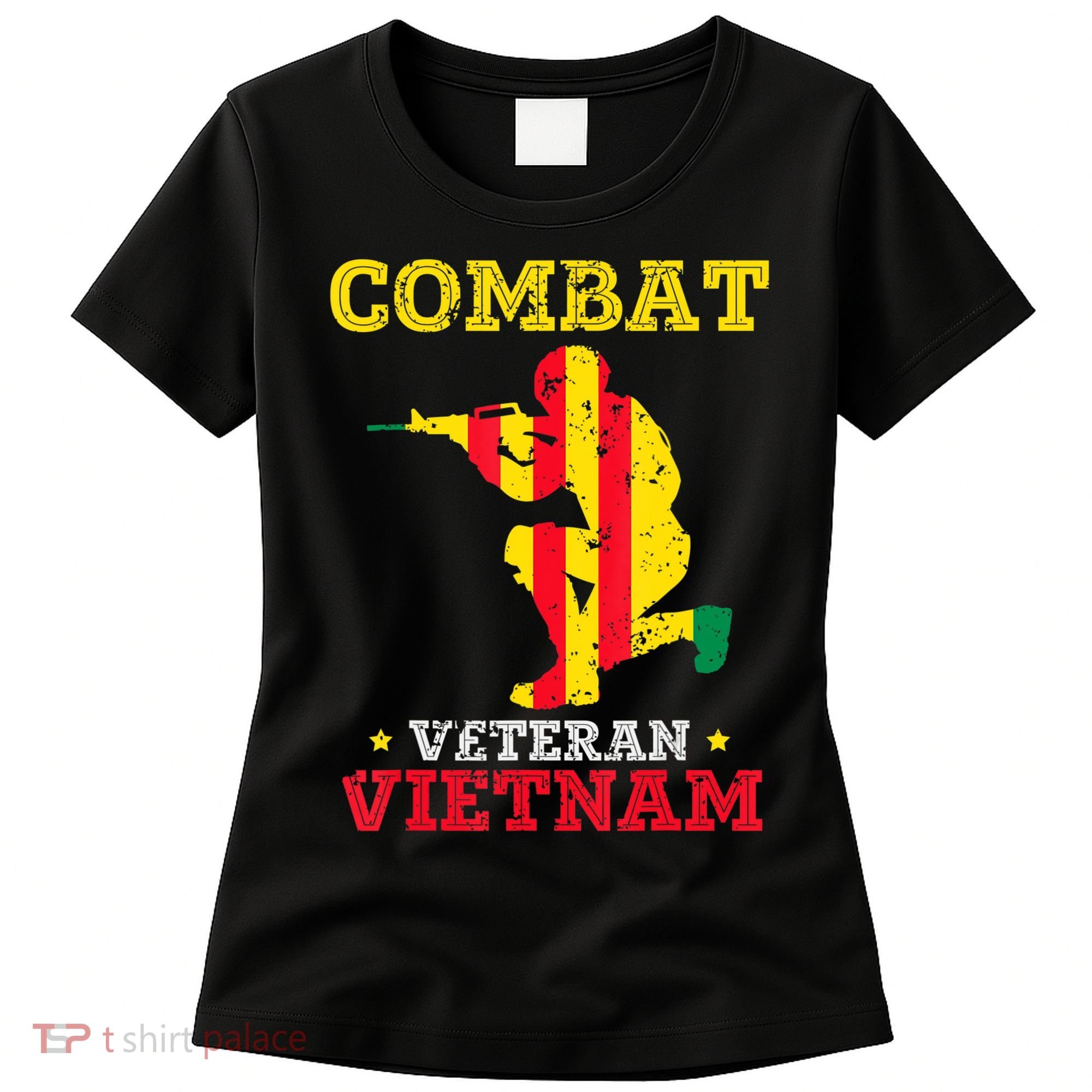 Combat Veteran Vietnam Retired Patriotic Women's T-Shirt