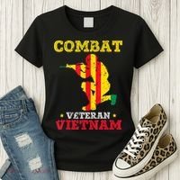 Combat Veteran Vietnam Retired Patriotic Women's T-Shirt thumb 3