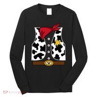 Cowboy Vest Western Sheriff Costume Cool Easy Halloween Gift Long Sleeve Shirt thumb 0