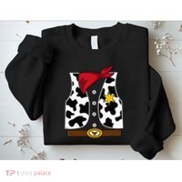 Cowboy Vest Western Sheriff Costume Cool Easy Halloween Gift Sweatshirt thumb 2