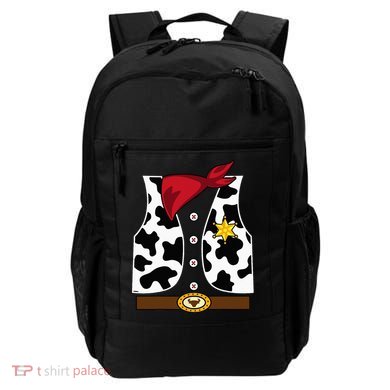 Cowboy Vest Western Sheriff Costume Cool Easy Halloween Gift Backpack