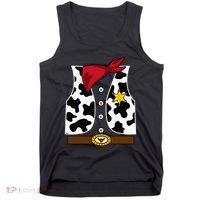 Cowboy Vest Western Sheriff Costume Cool Easy Halloween Gift Tank Top thumb 0