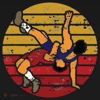 Cool Vintage Wrestling Sun Takedown Sport Wrestler Gift T-Shirt thumb 7