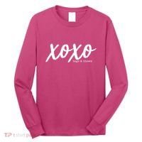 Cute Valentine X O X O Hugs And Kisses Long Sleeve Shirt thumb 0