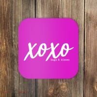 Cute Valentine X O X O Hugs And Kisses Coaster thumb 0