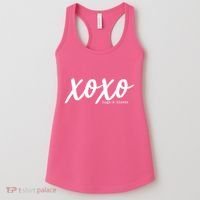 Cute Valentine X O X O Hugs And Kisses Women's Tank Top thumb 0