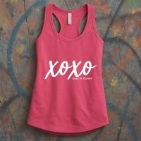 Cute Valentine X O X O Hugs And Kisses Women's Tank Top thumb 3